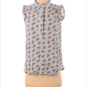 Floral Ruffle Sleeve Women's Top